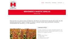 Desktop Screenshot of majestic-semillas.com