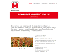 Tablet Screenshot of majestic-semillas.com